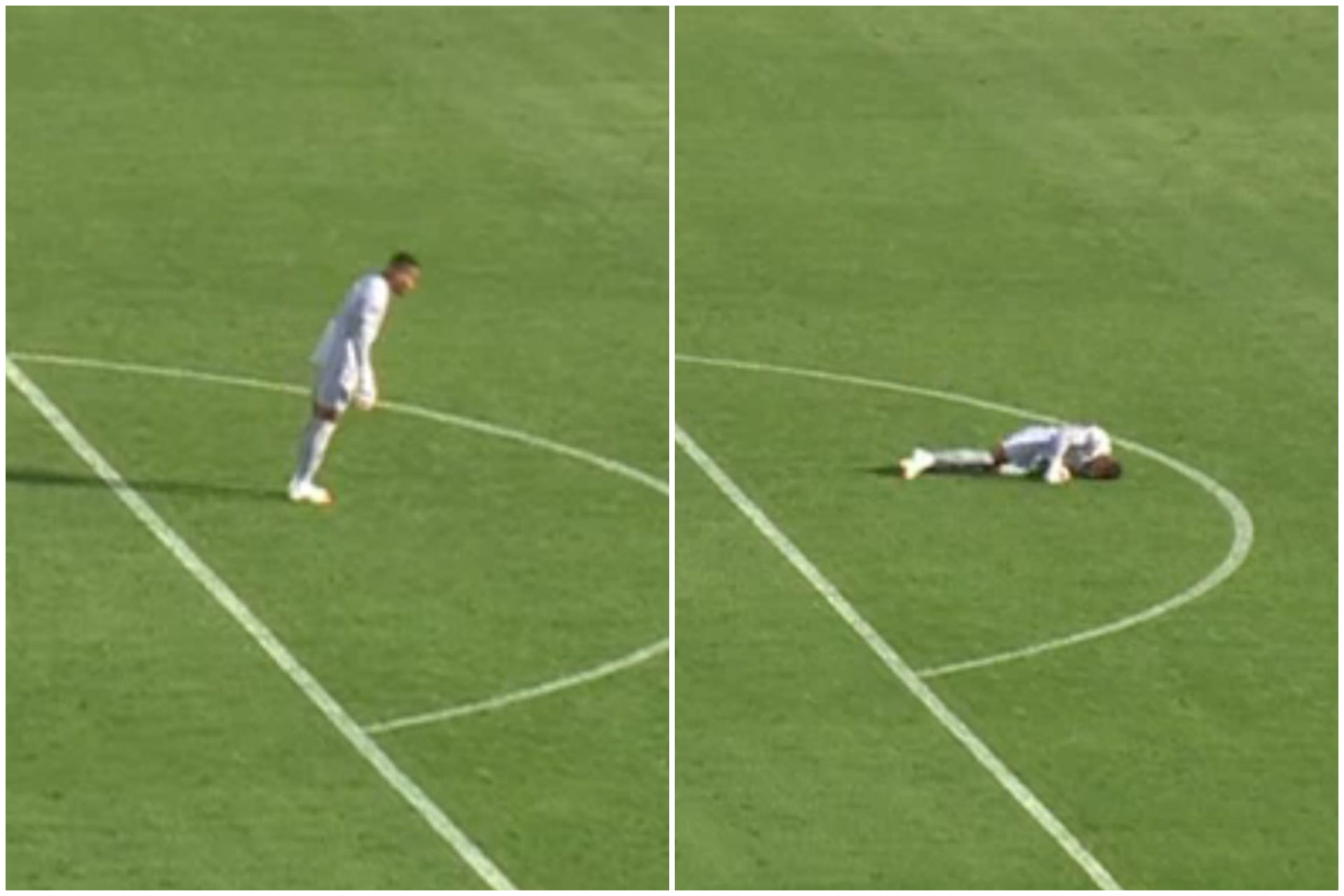 Monged Elneel se desvanece en pleno partido