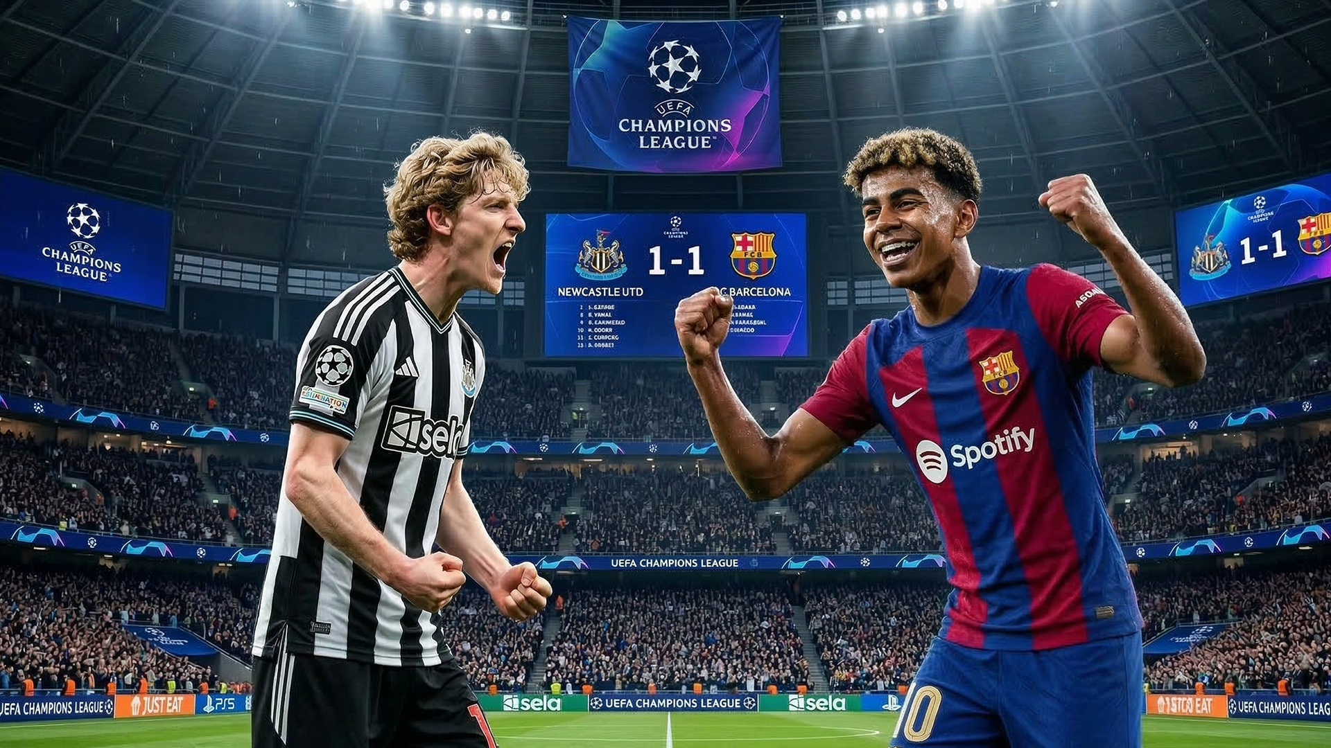 Newcastle United vs FC Barcelona