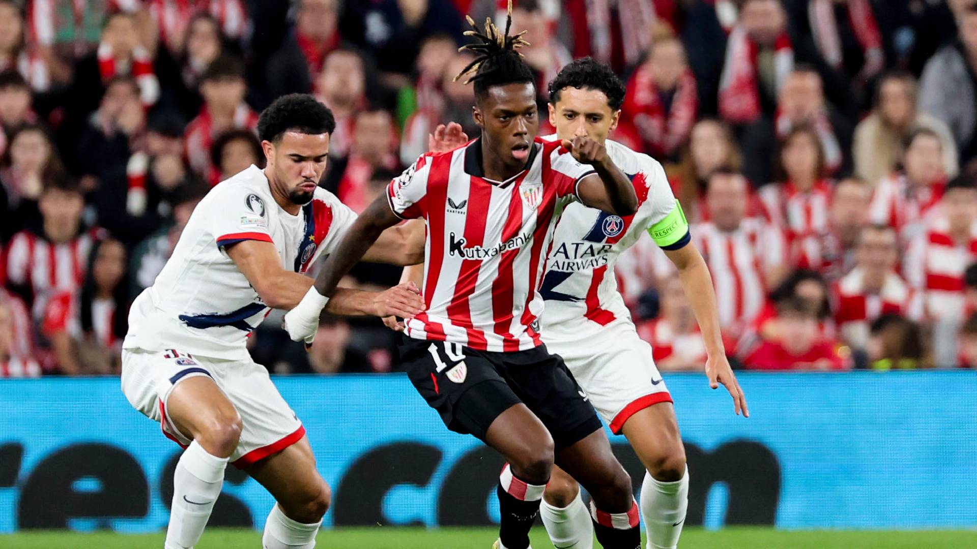 Nico Williams en el Athletic Club vs PSG