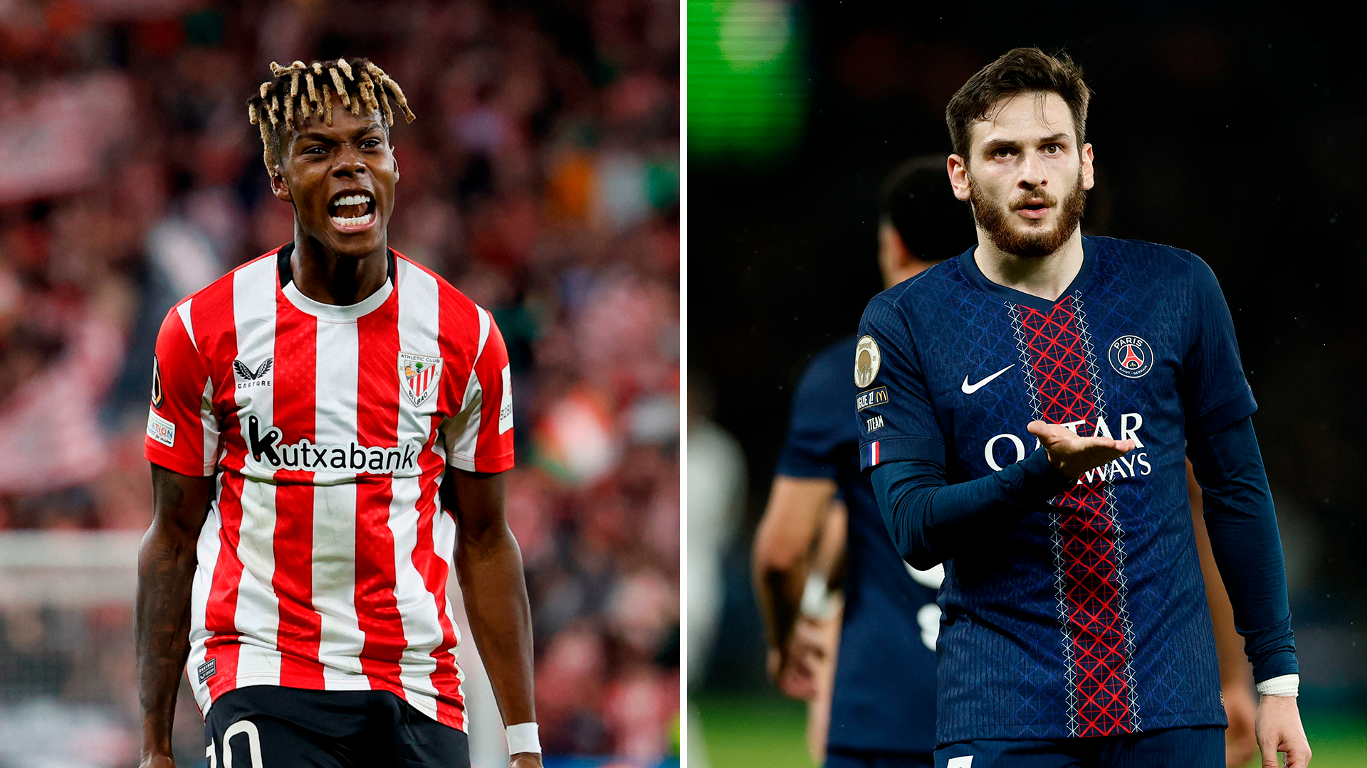 Nico Williams y Kvicha Kvaratskhelia