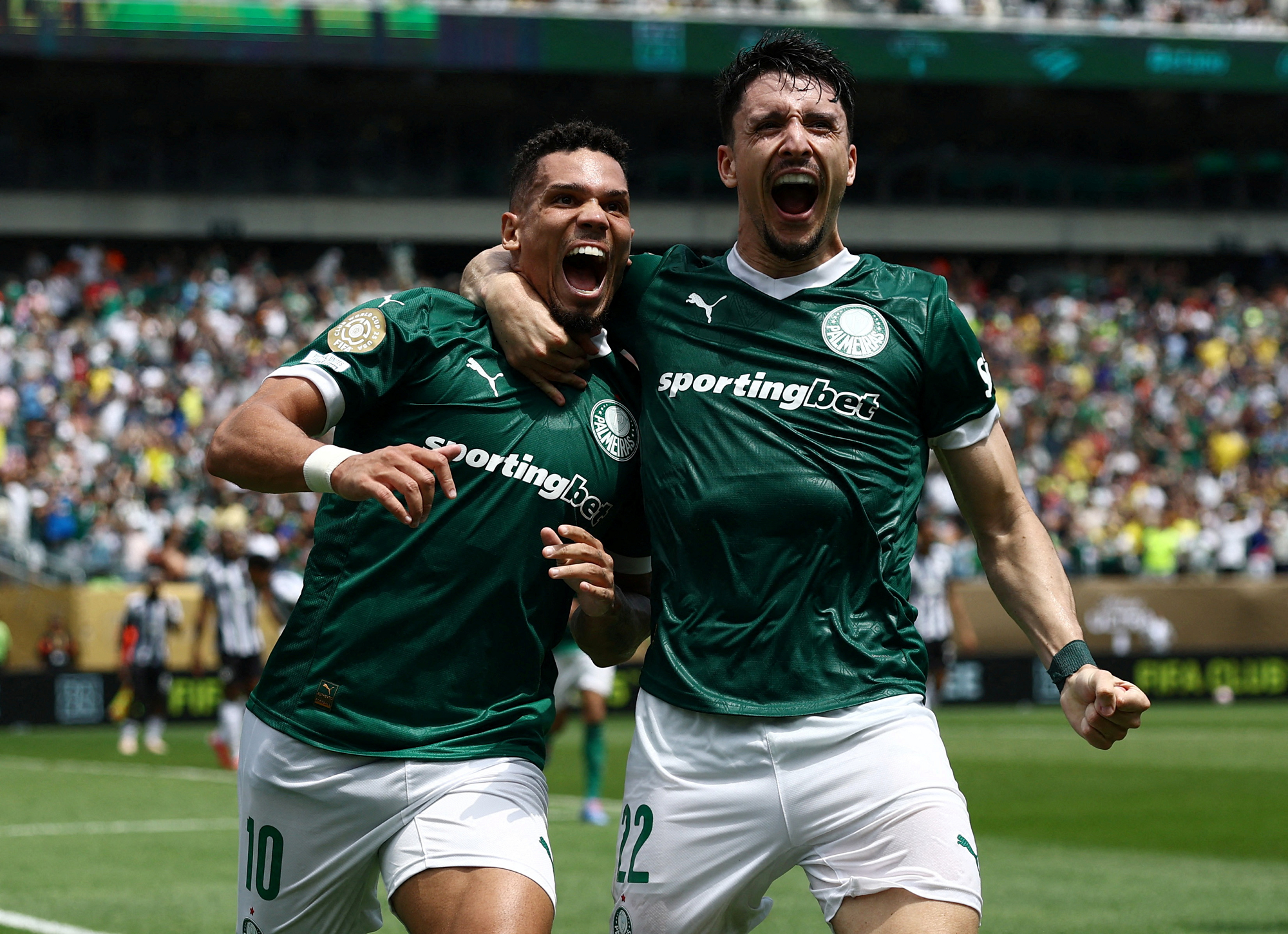 Palmeiras goal celebration