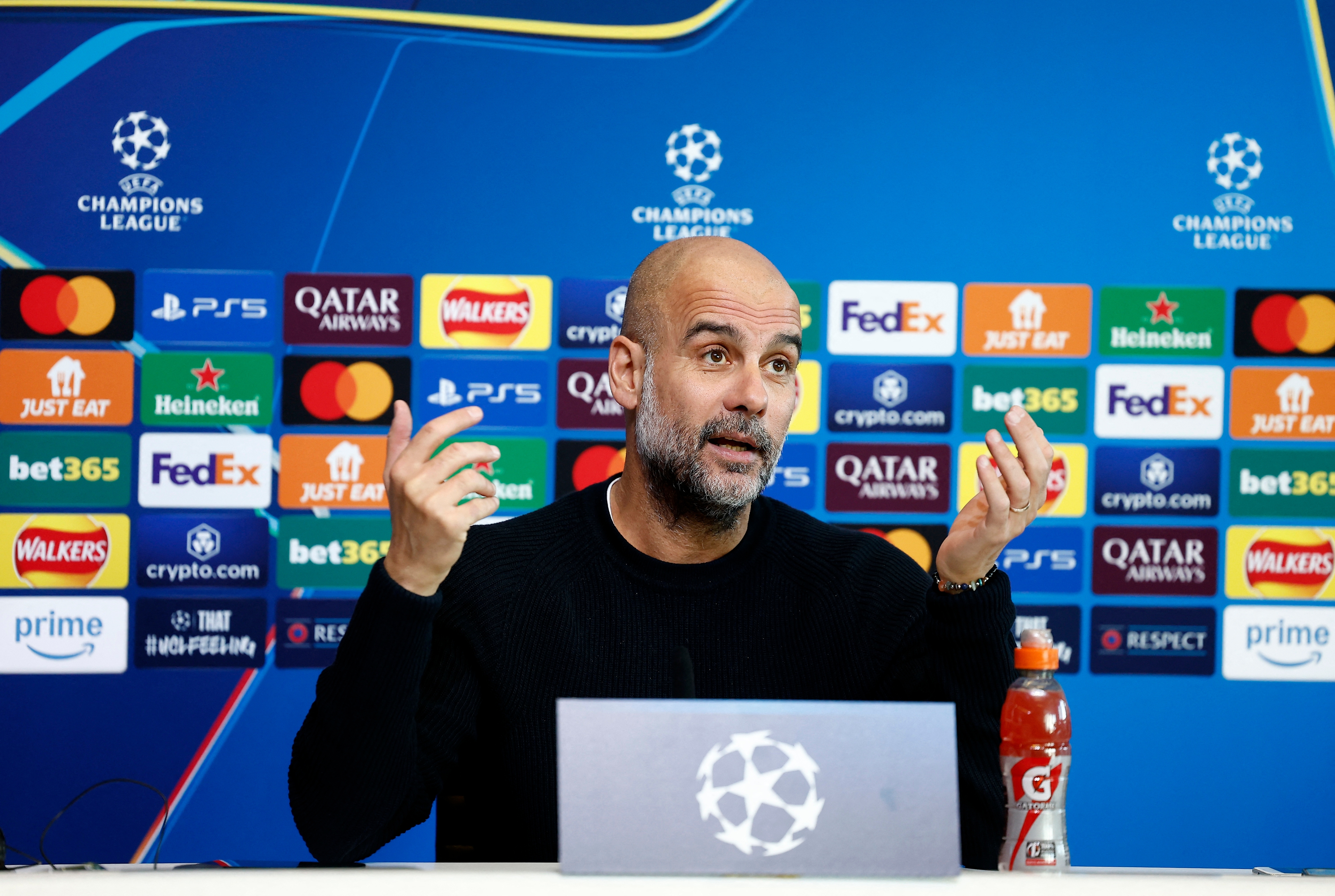 Pep Guardiola conférence de presse Feyenoord