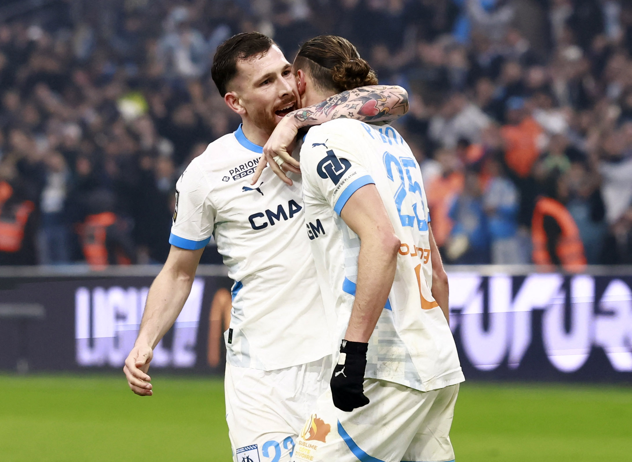 Pierre-Emile Højbjerg et Adrien Rabiot