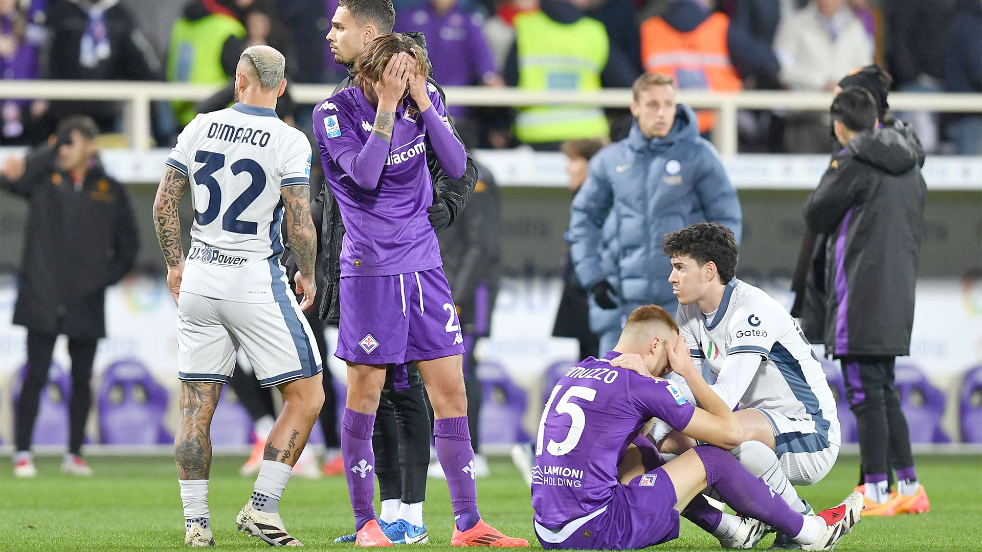 Players react to Bove incident