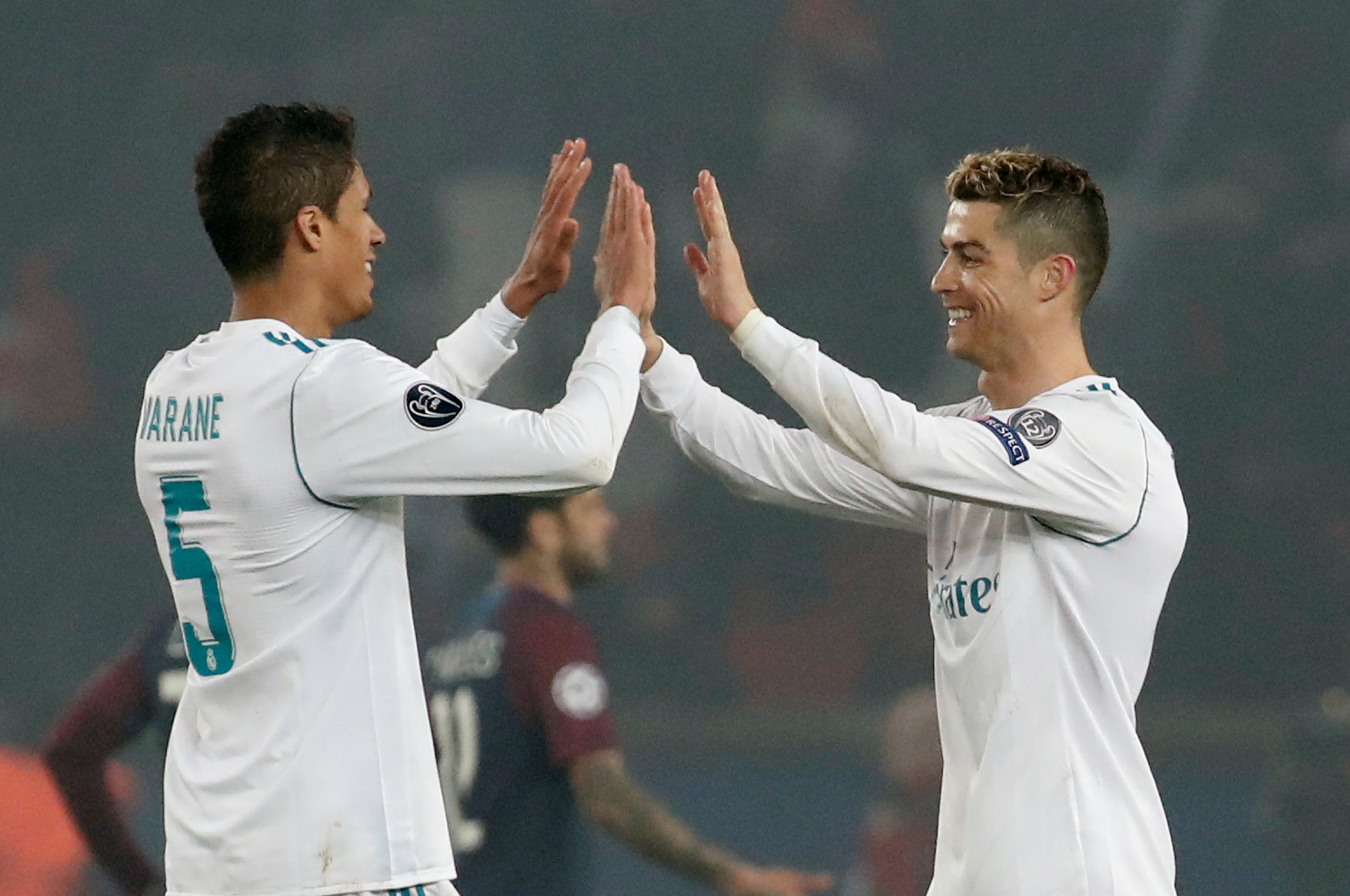 Raphaël Varane et Cristiano Ronaldo