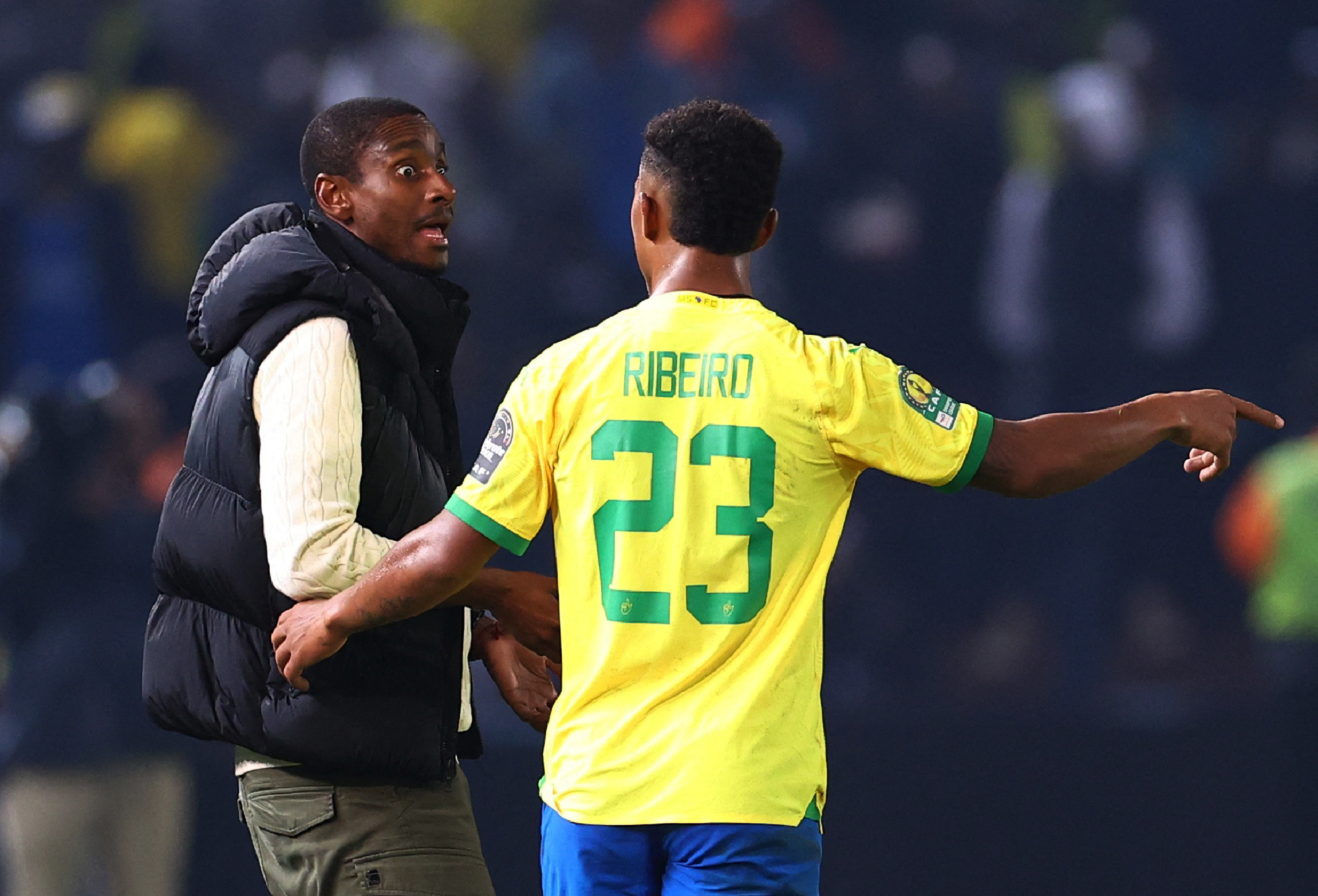 Rhulani Mokwena with Lucas Ribeiro