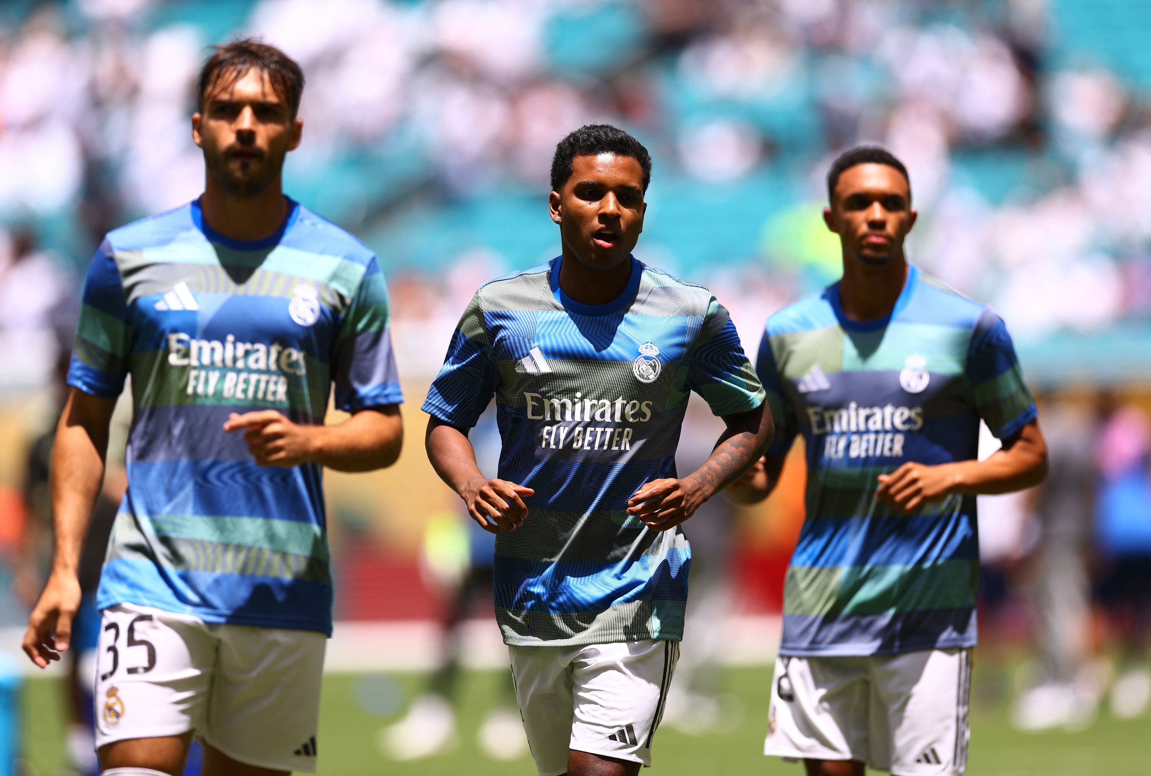 Rodrygo échauffement CDMC