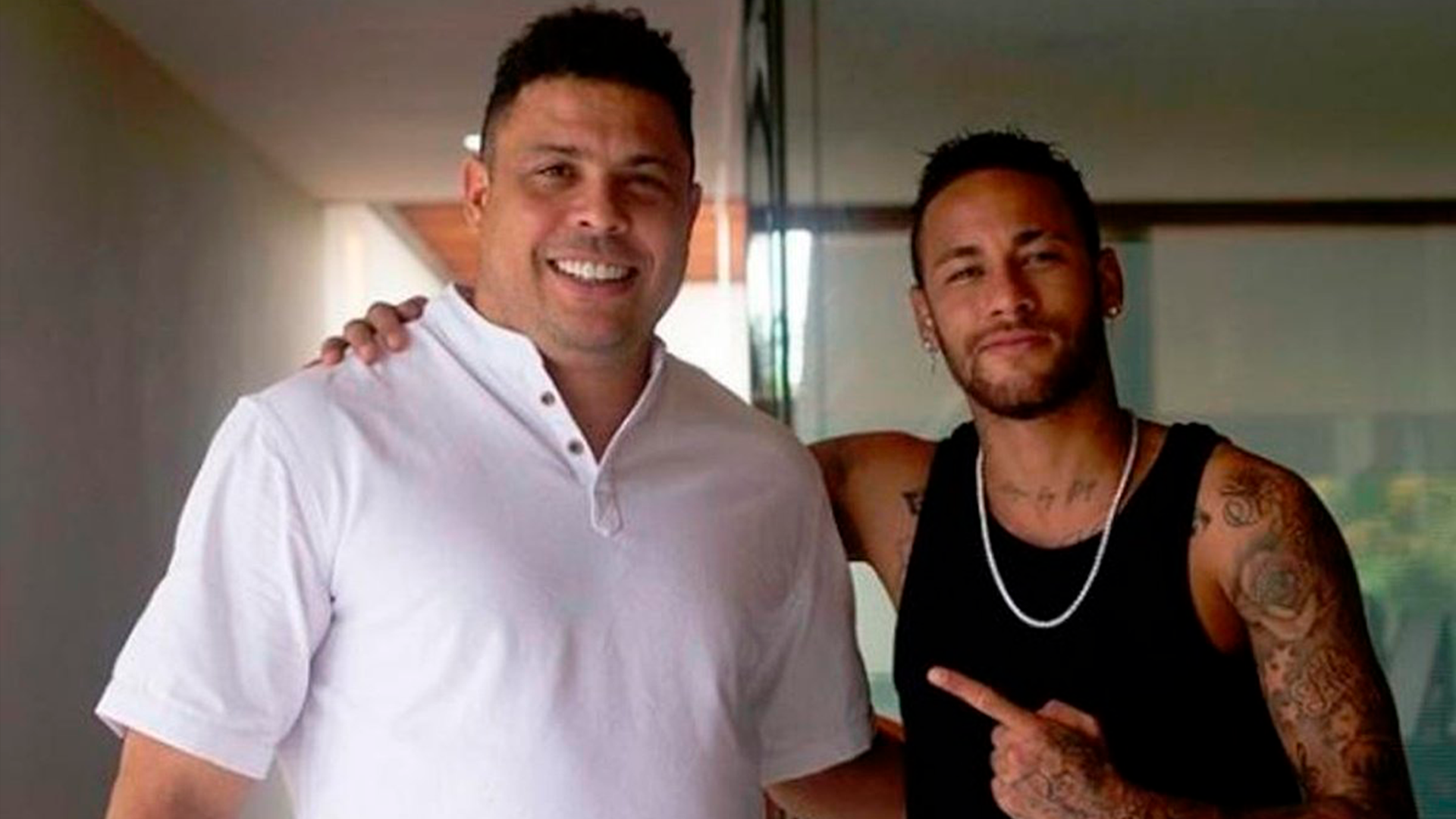 Ronaldo Názario y Neymar