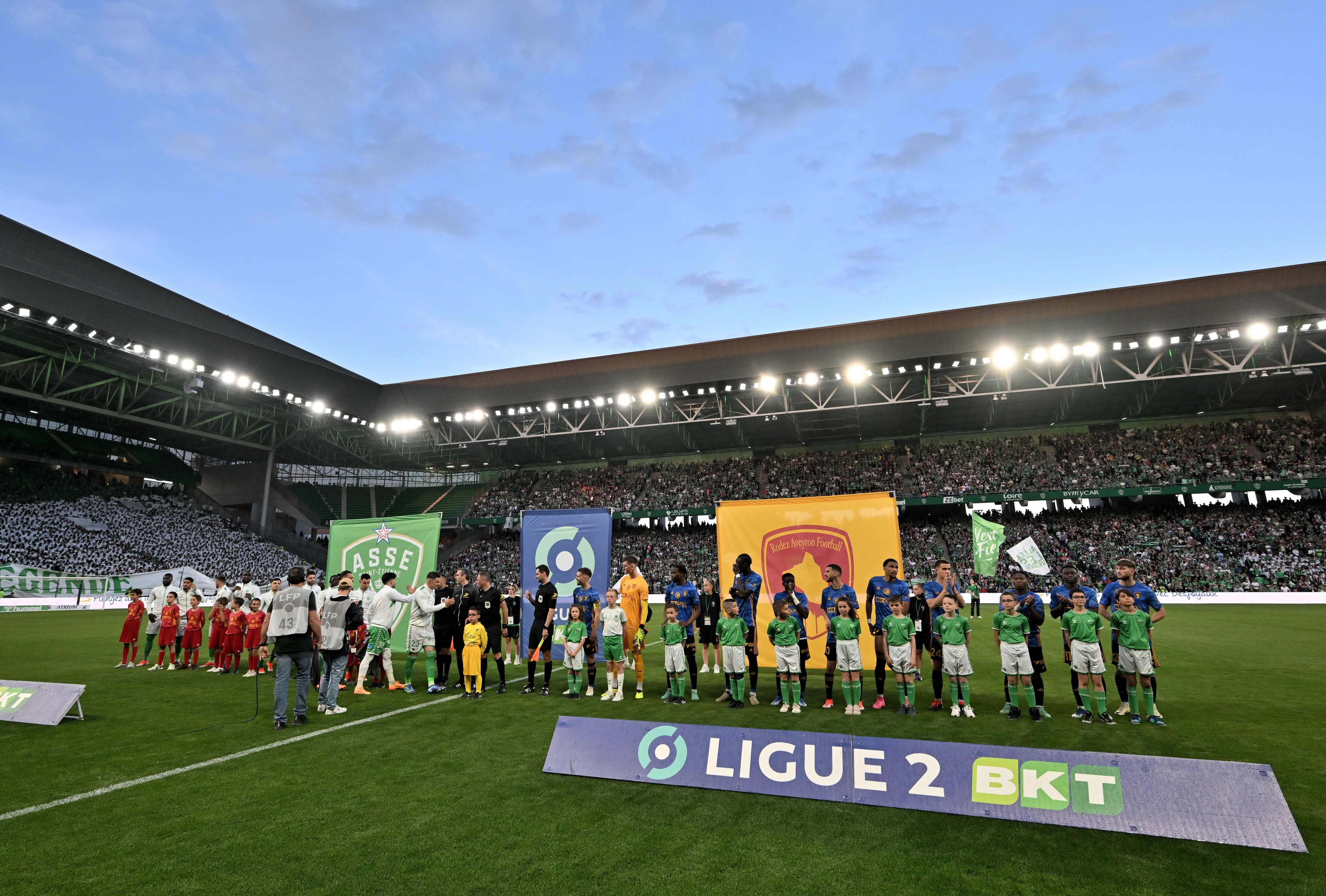 Saint-Etienne contre Rodez en Ligue 2