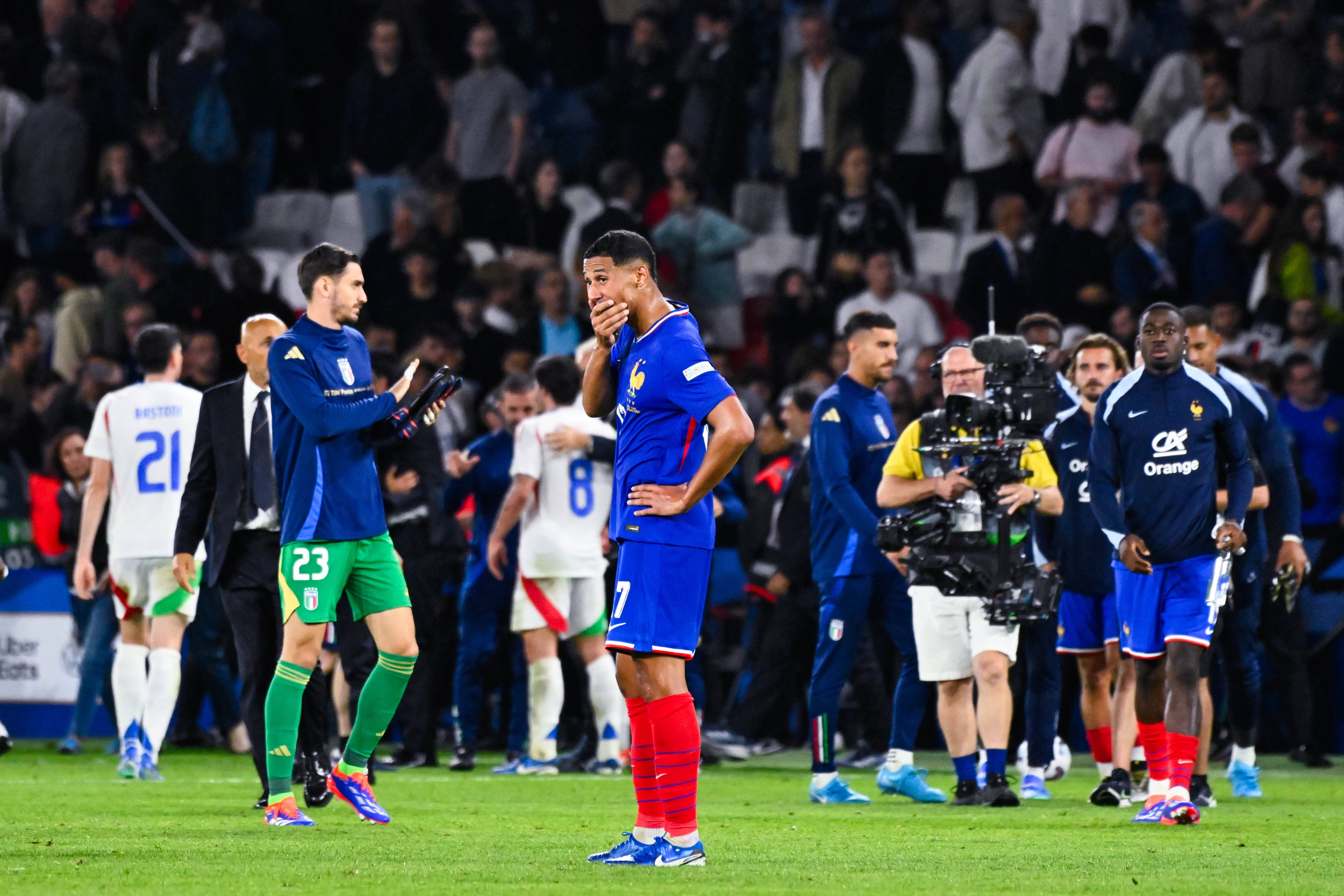 Saliba touché après la défaite contre l'Italie