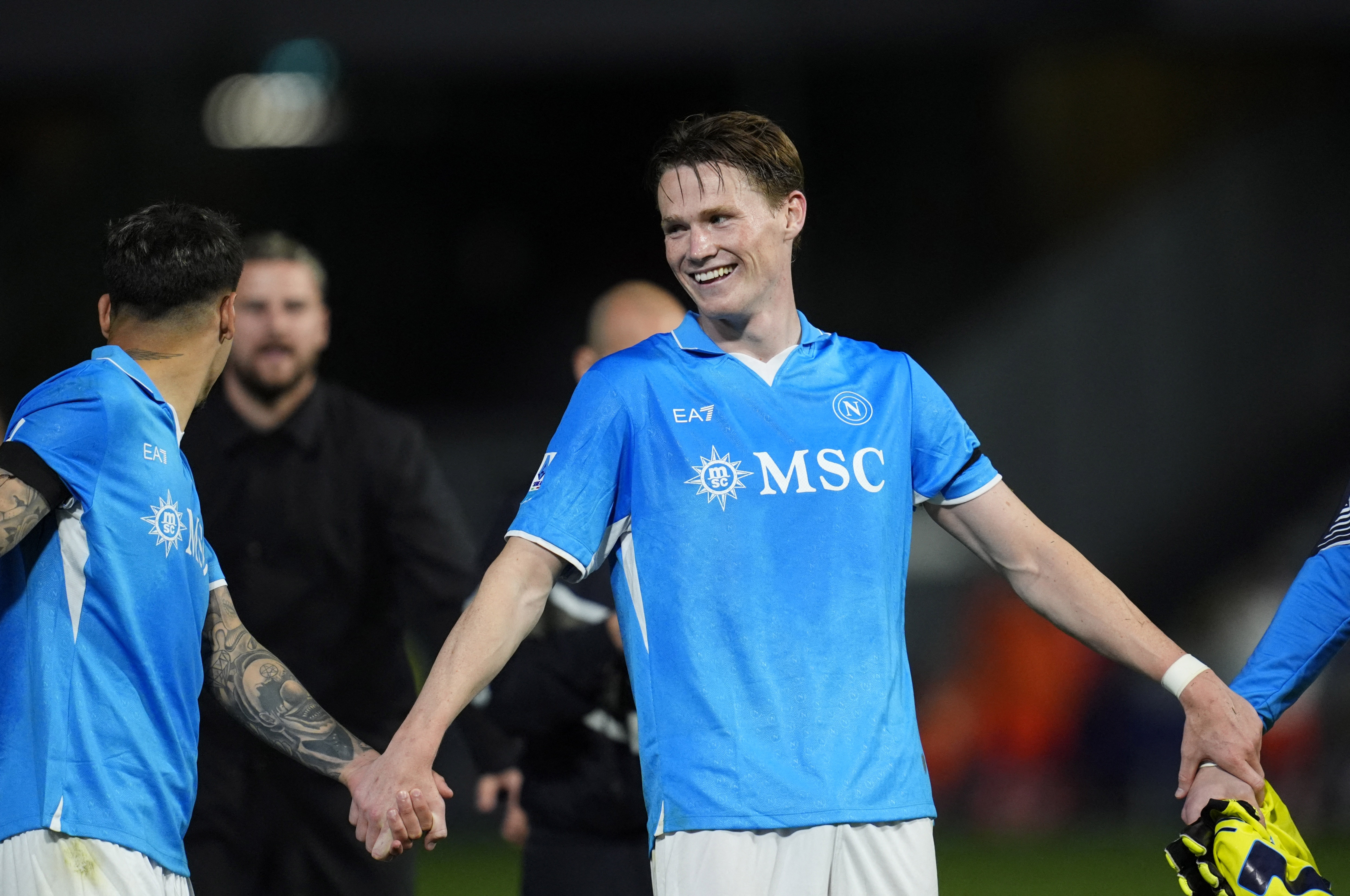 Scott McTominay Naples sourire