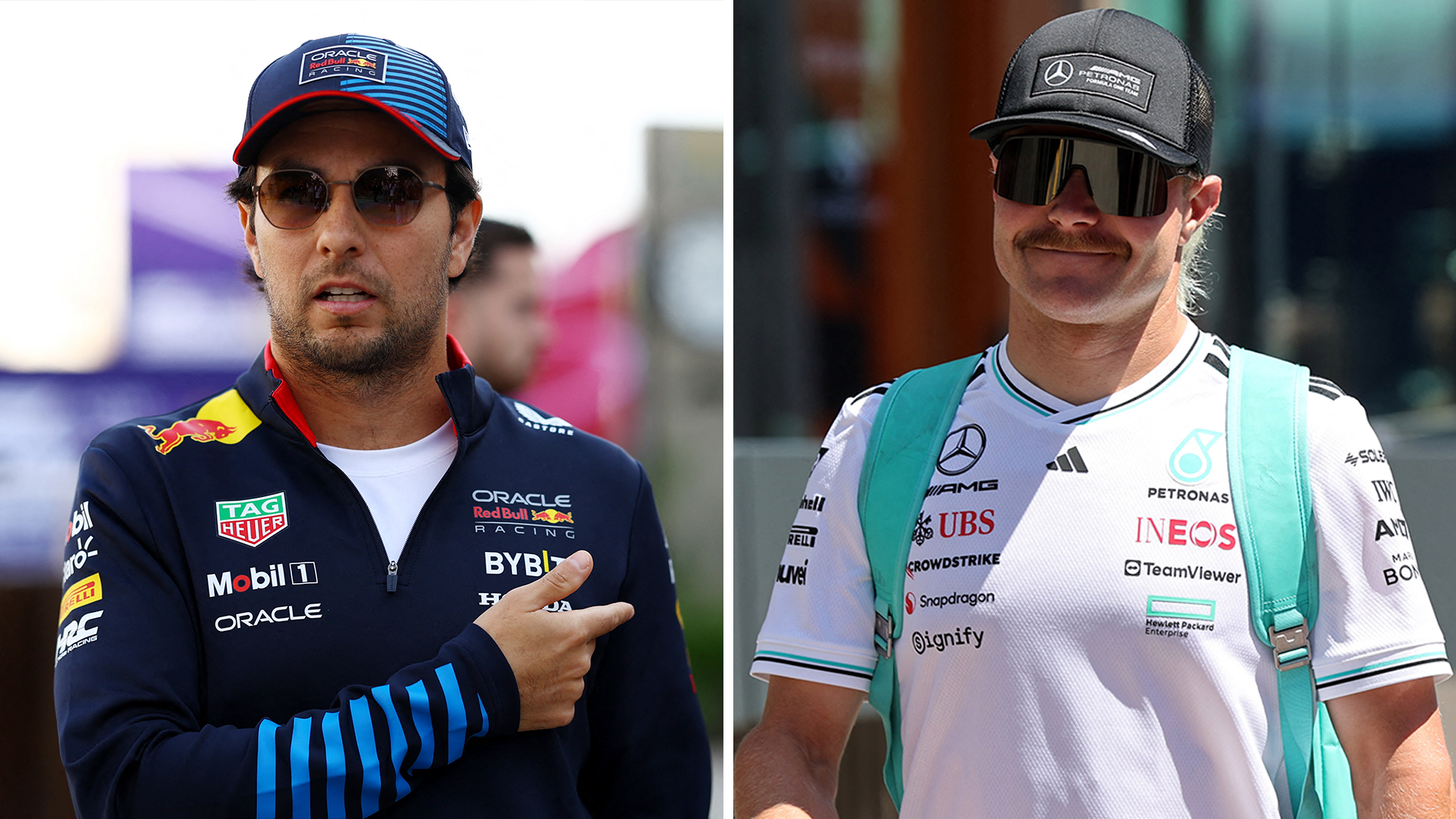 Sergio Pérez y Valtteri Bottas