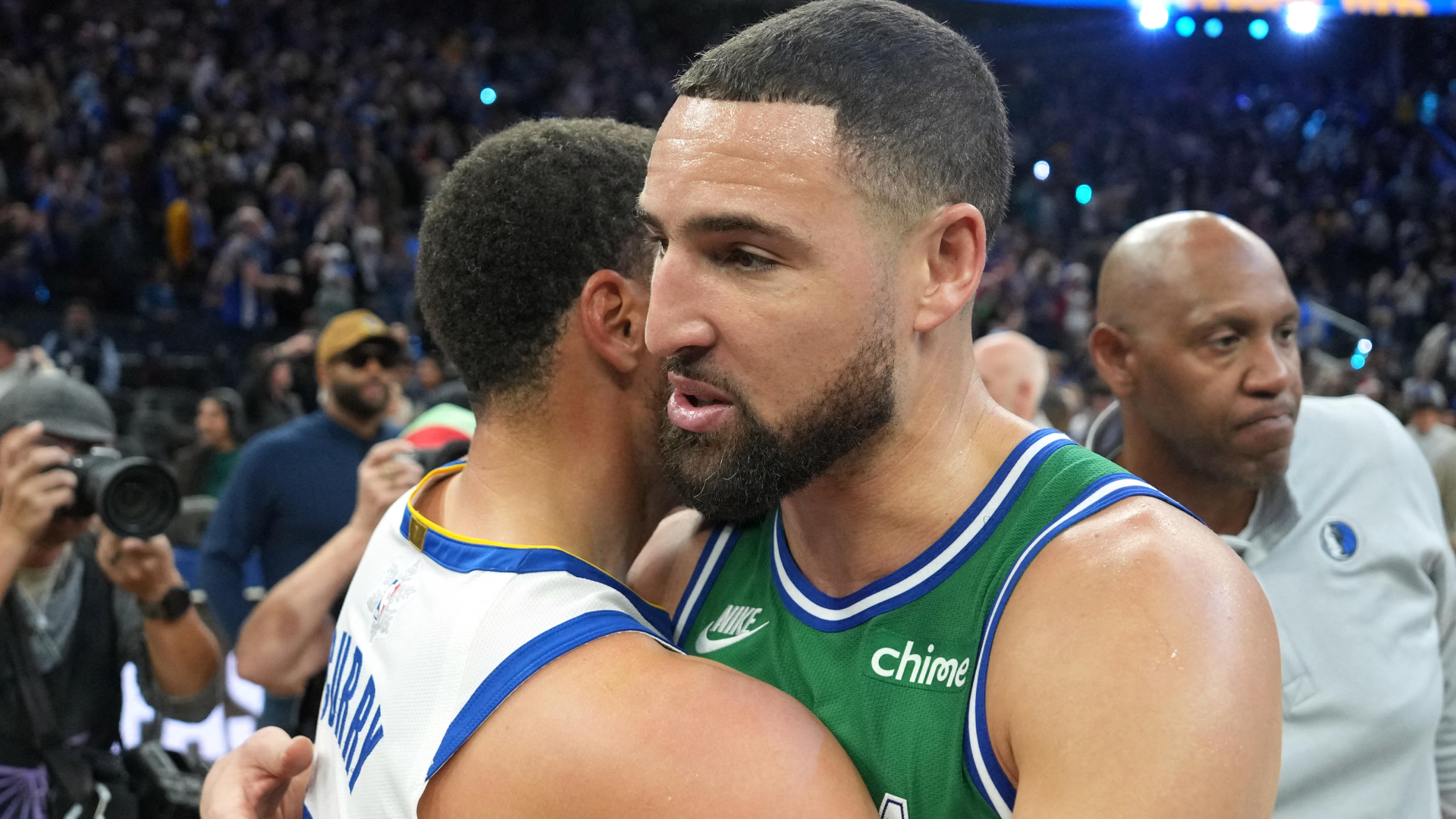 Stephen Curry and Klay Thompson