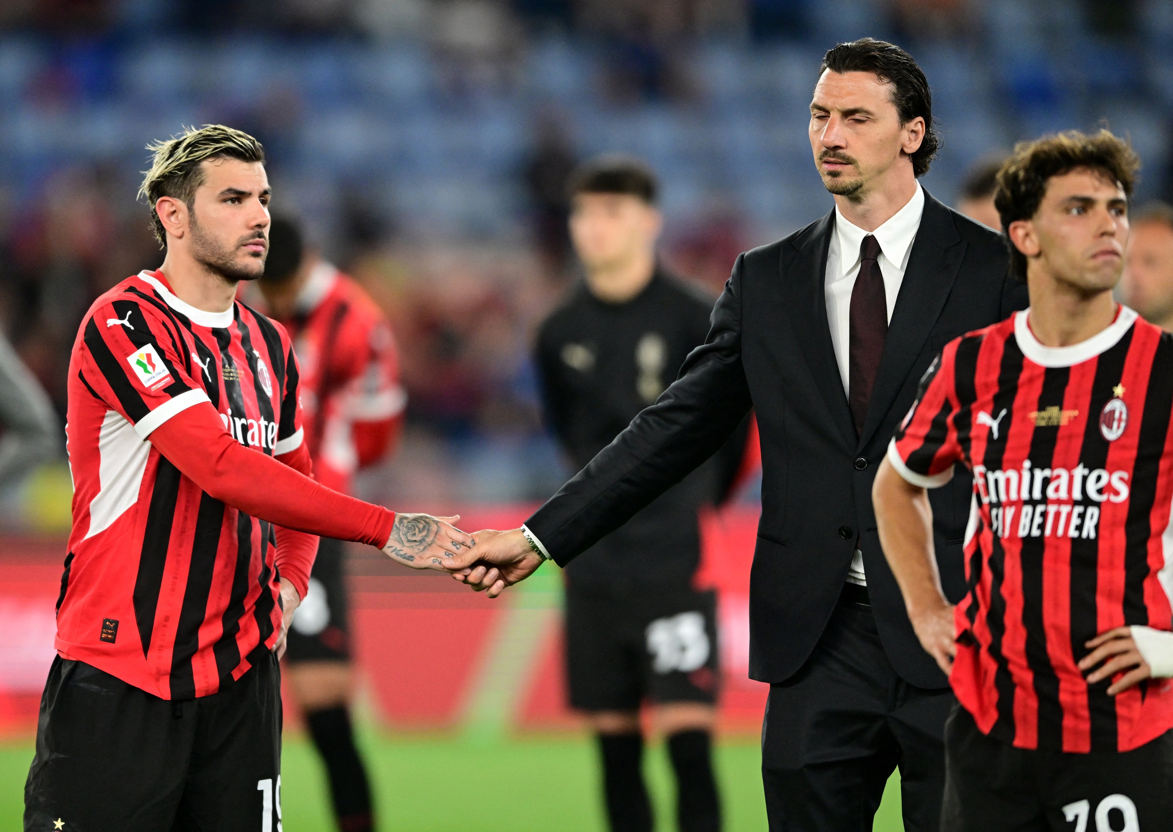 Théo Hernandez Zlatan Ibrahimovic