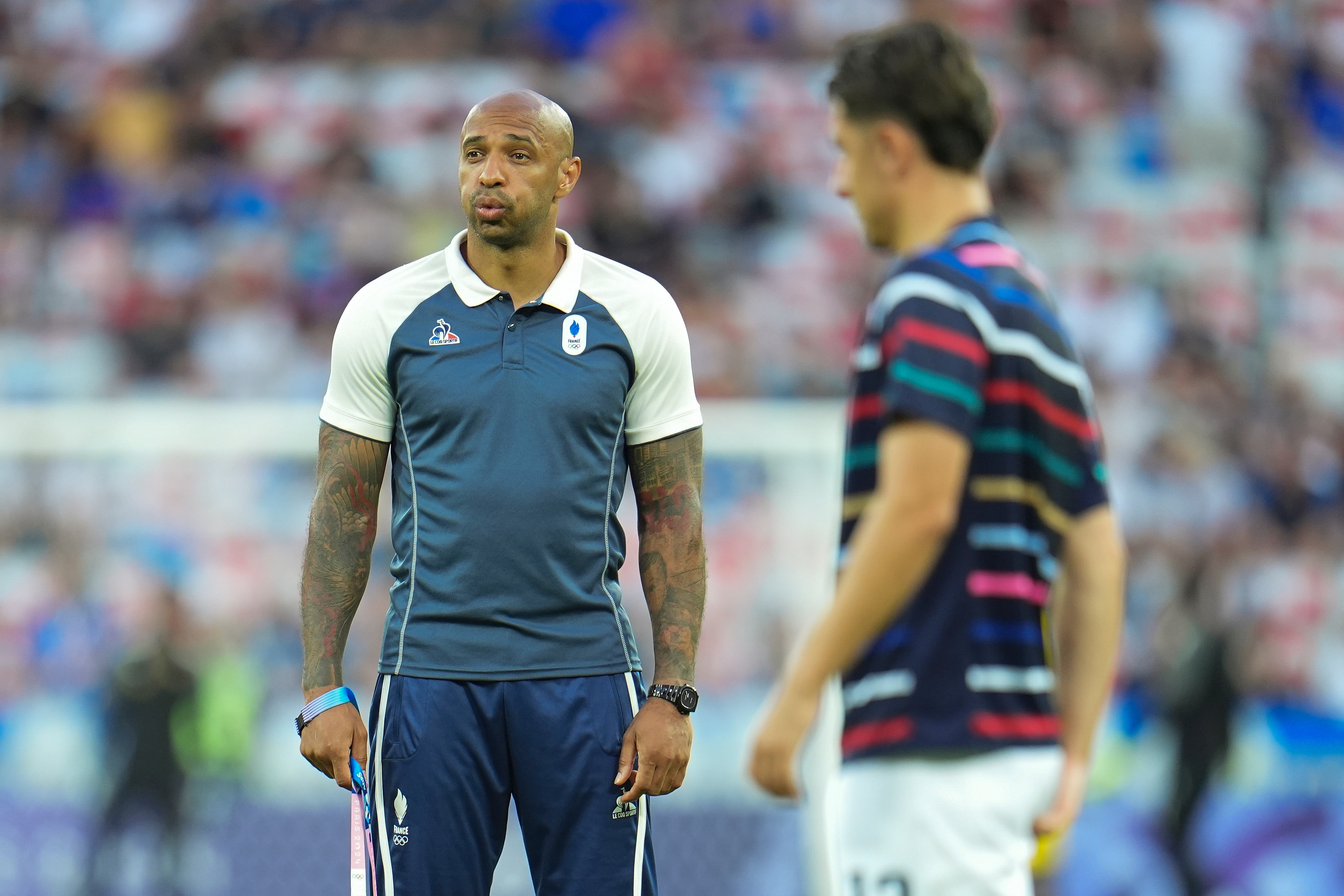 Thierry Henry perplexe Paris 2024