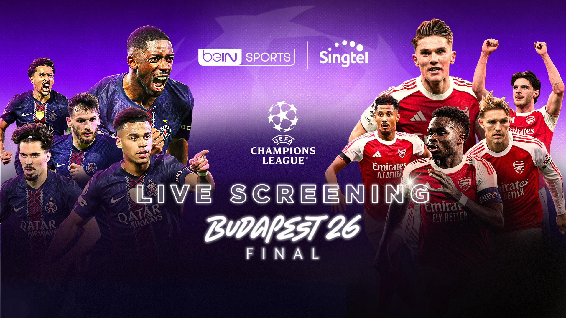 UCL Final Watch Party banner