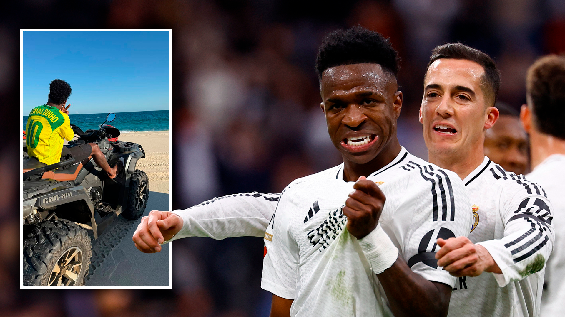 Vinícius Junior y Lucas Vázquez
