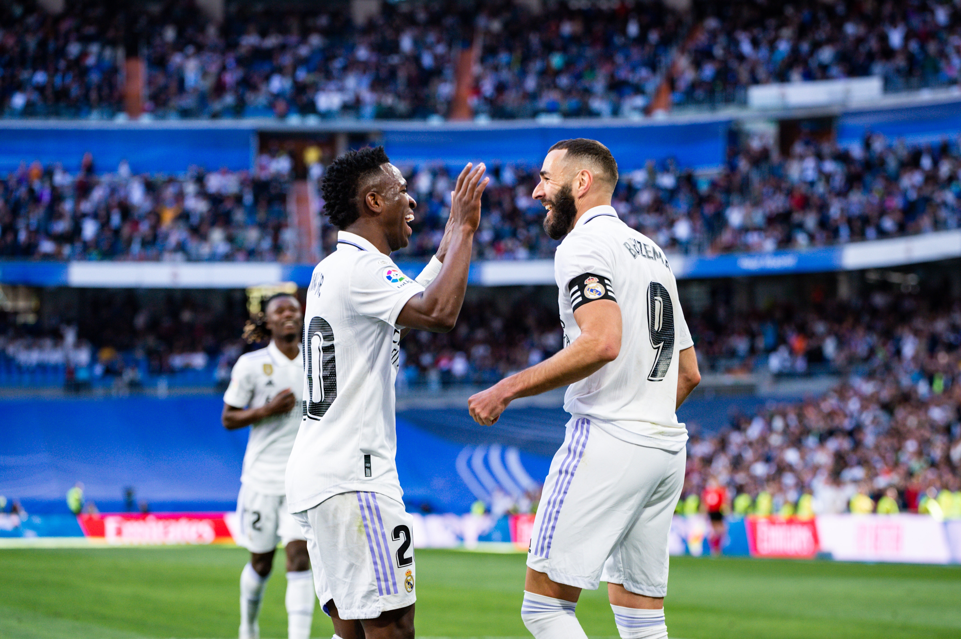 Vinicius Jr et Karim Benzema