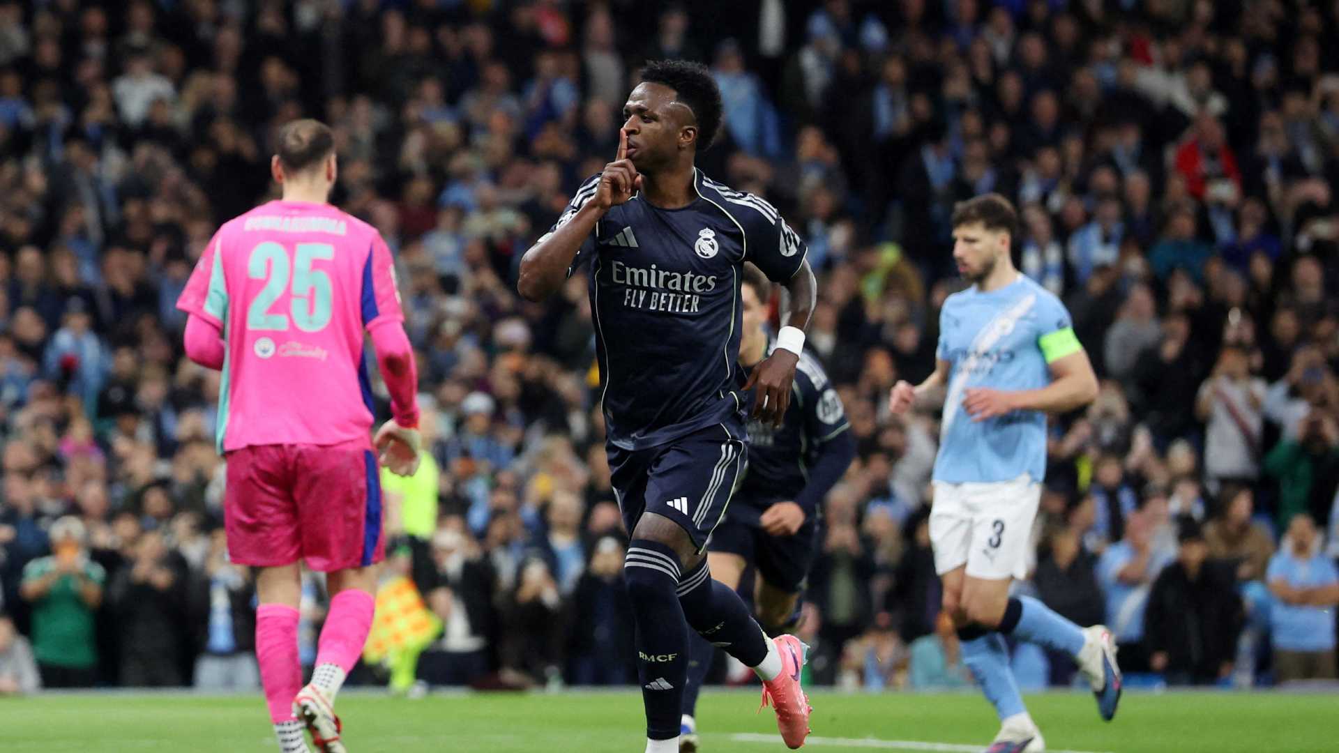 Vinicius Manchester City vs Real Madrid