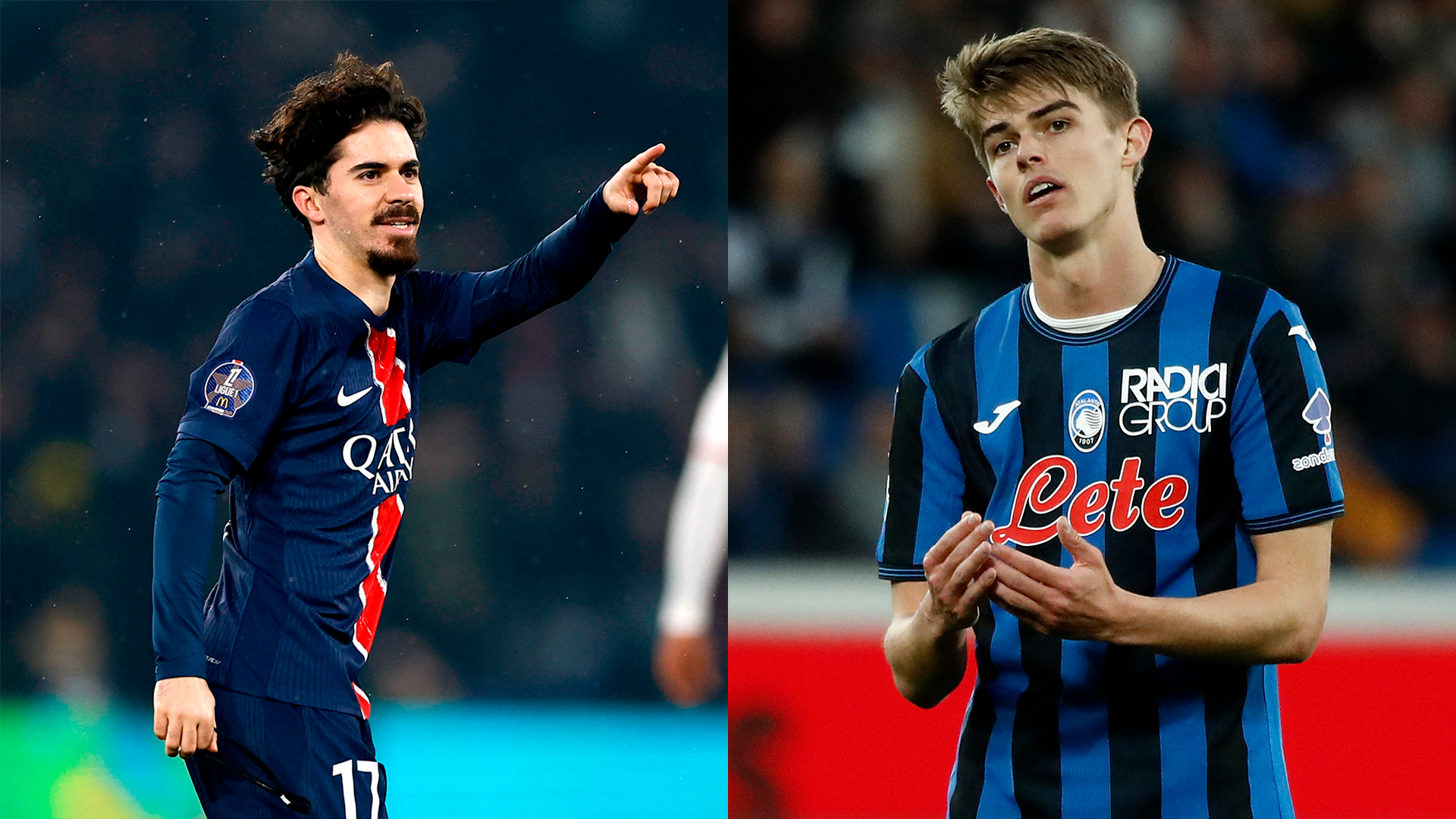 Vitinha y Charles de Ketelaere