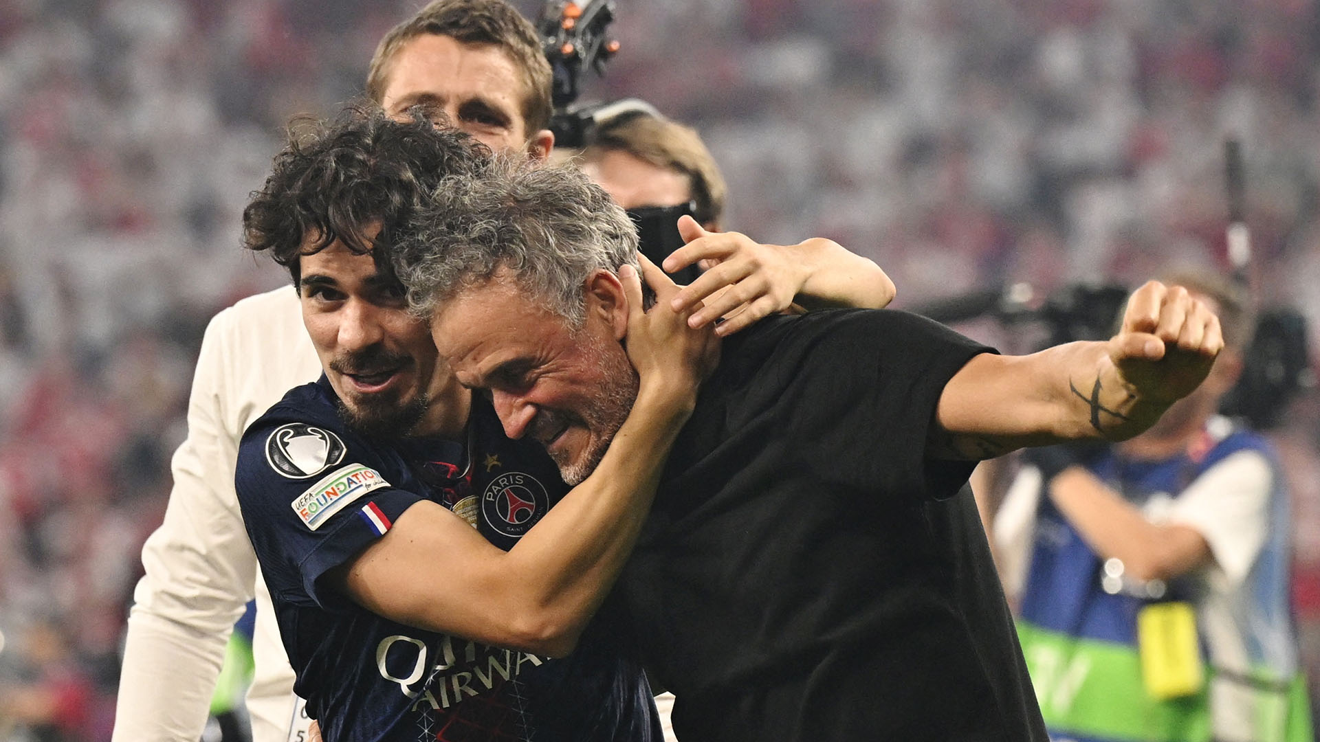 Vitinha y Luis Enrique