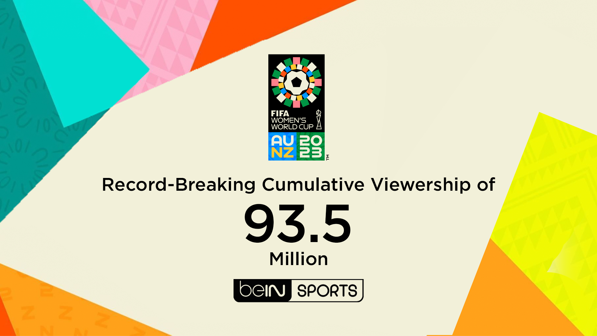 beIN SPORTS Reveals Record-Breaking viewing numbers for 2023 FIFA Womens World Cup beIN SPORTS