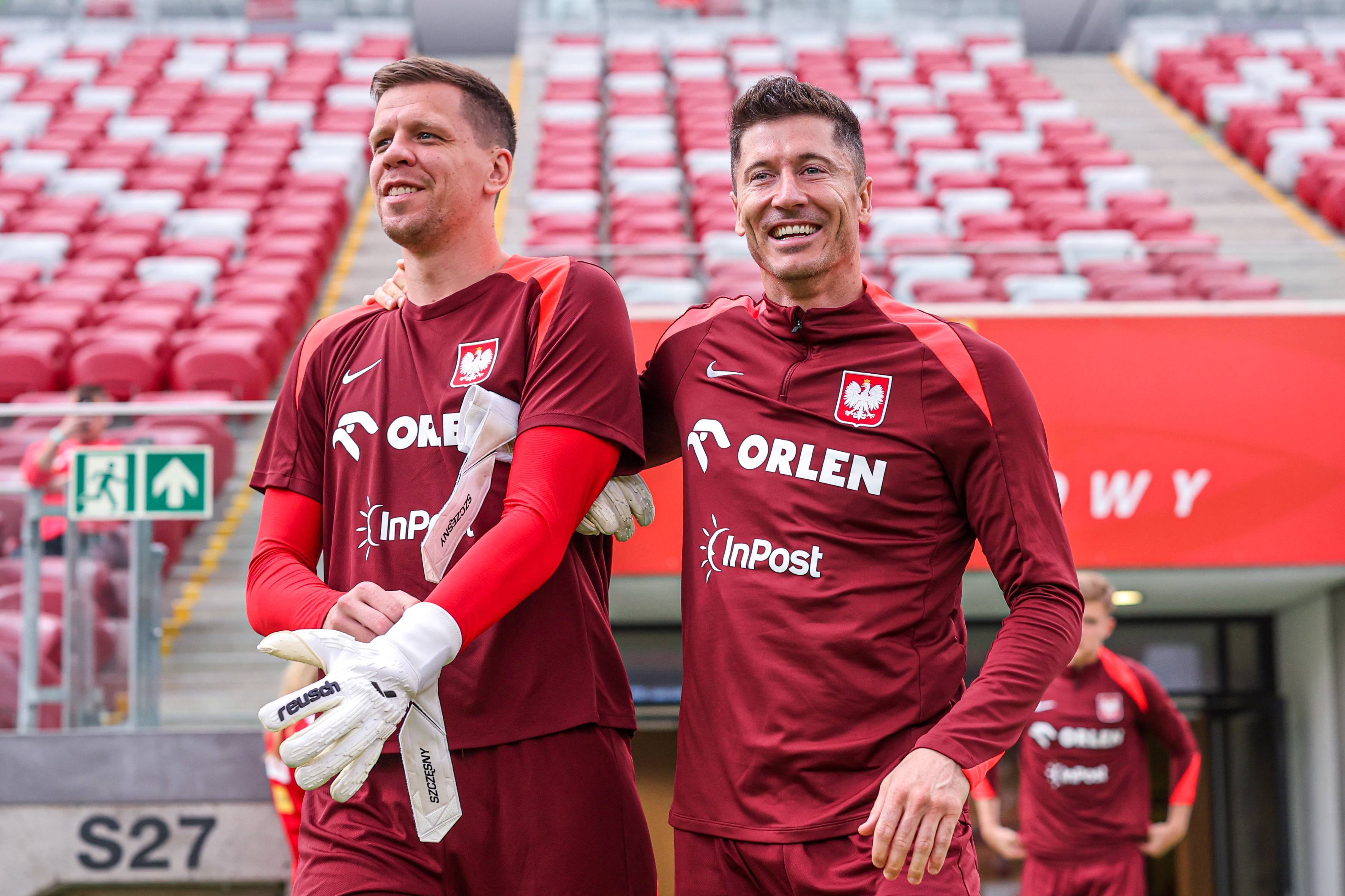 Wojciech Szczęsny et Robert Lewandowski