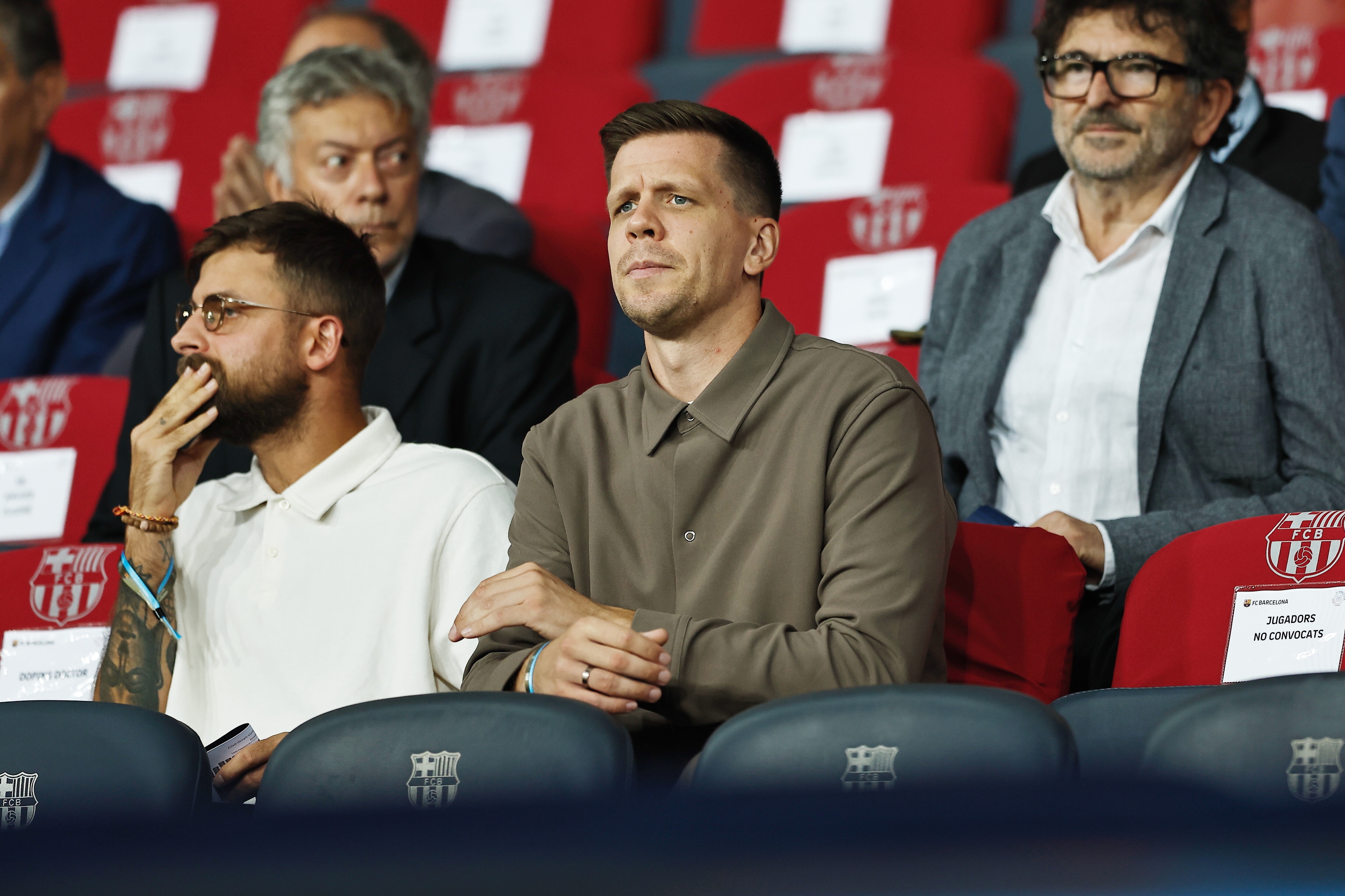 Wojciech Szczesny tribunes Montjuïc