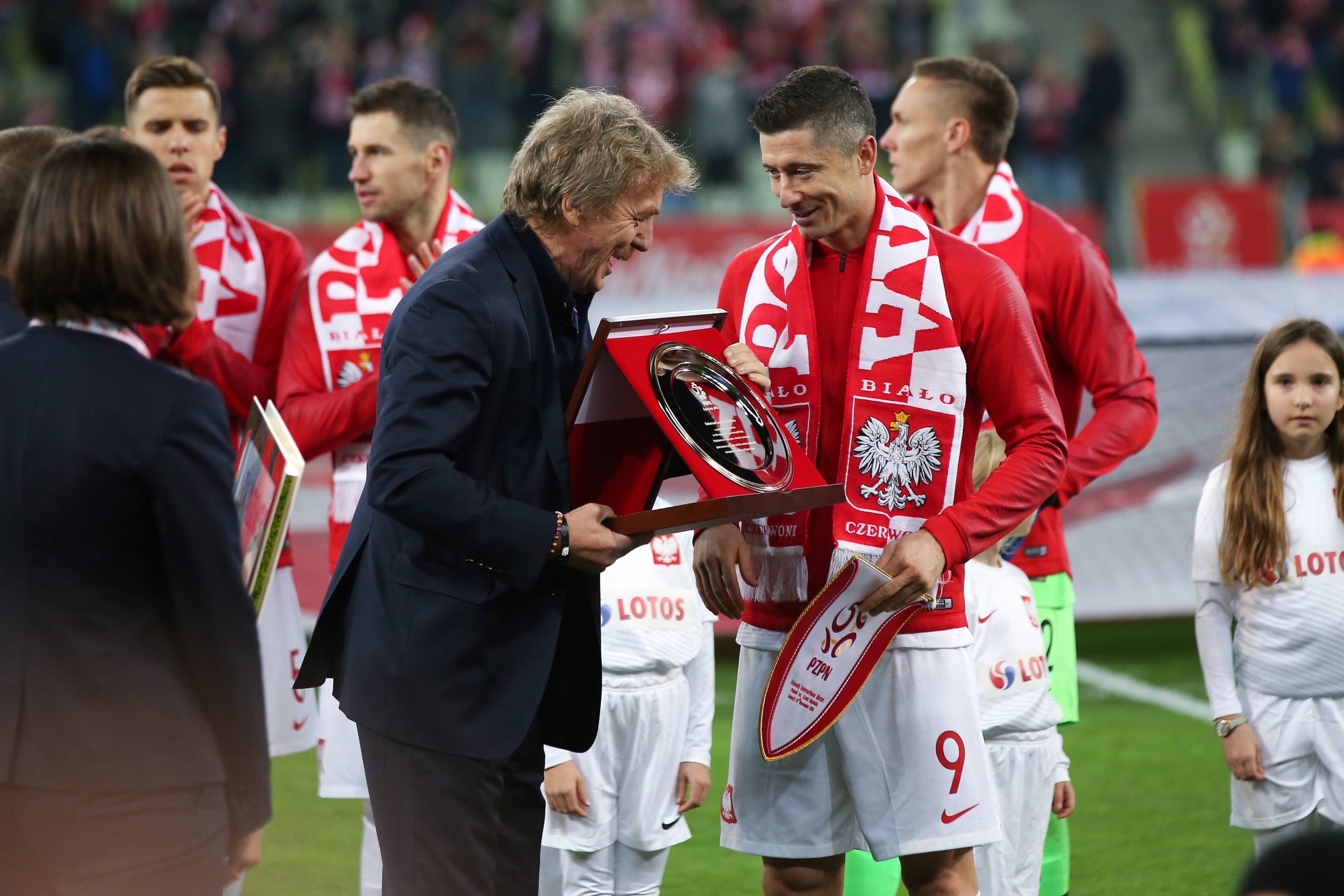 Zbigniew Boniek et Robert Lewandowski